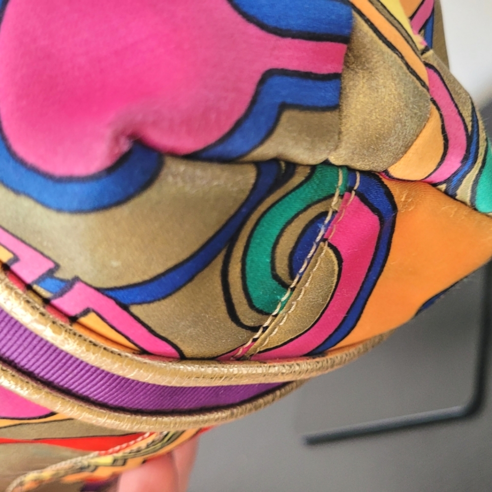 *RARE* Coach Poppy Multicolor Signaturn "Pop C" Tote Bag ***NEW hang tag bought - Picture 5 of 11